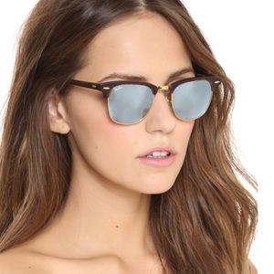 Ray-Ban Clubmaster Silver Glasses